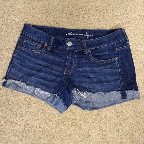 American Eagle Outfitters Pants - American Eagle Outfitters Dark Blue Jean Shorts